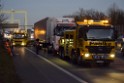 VU LKW A 4 Rich Aachen hinter Rodenkirchener Bruecke P52